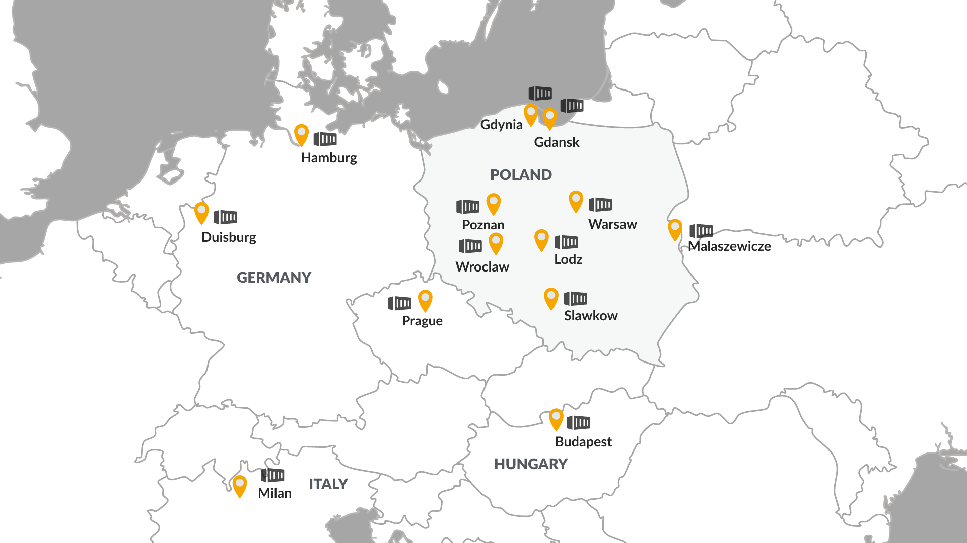 Depots in Europe 