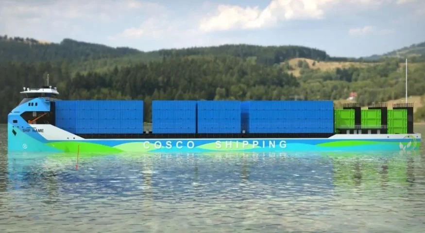 Cosco - pierwsze elektryczne kontenerowce wypłyną w 2023