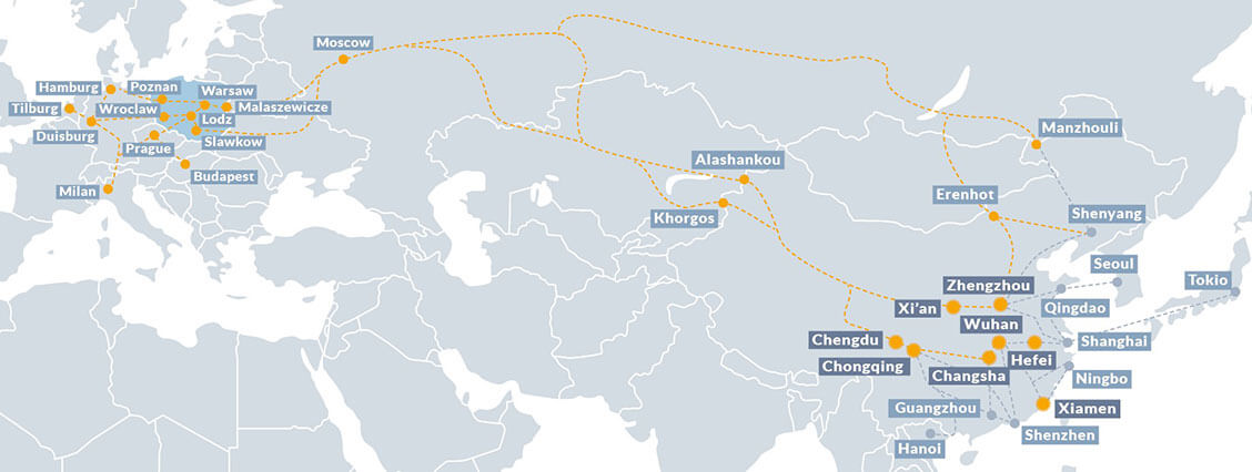 mapa trasy kolejowj nowego jewabnego szlaku
